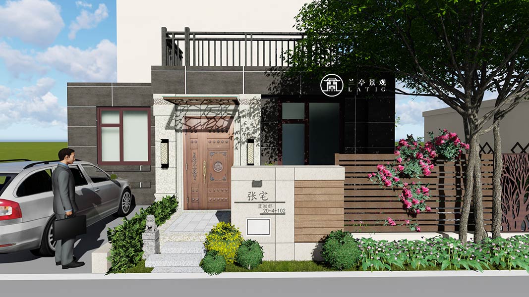 青島花園設(shè)計,l蘭亭景觀