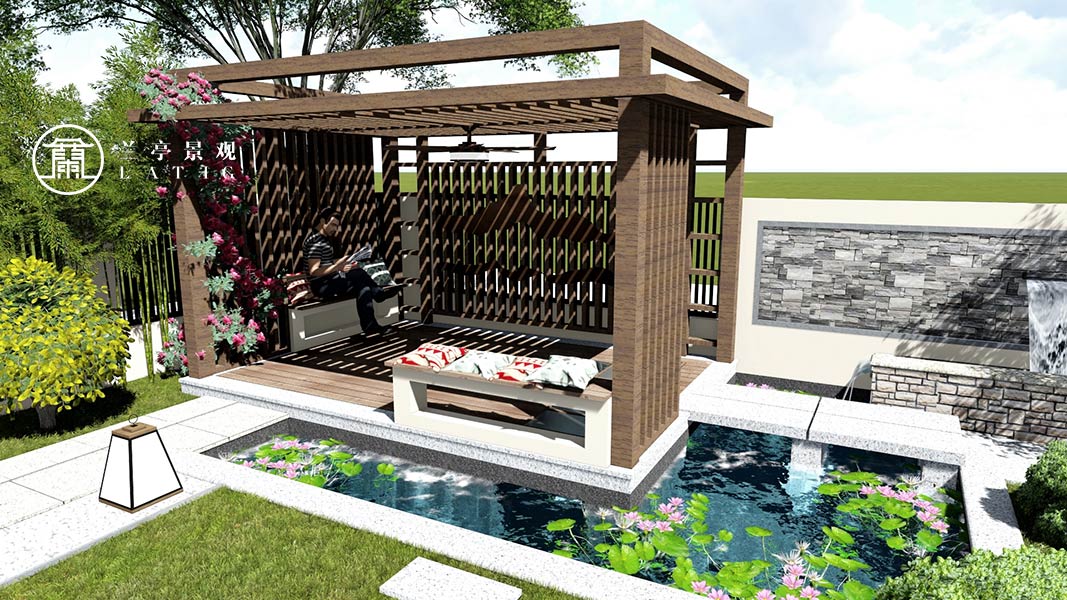 青島花園設(shè)計,l蘭亭景觀