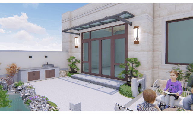 新中式別墅庭院設(shè)計(jì)