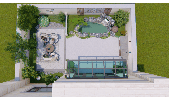 新中式別墅庭院設(shè)計(jì)