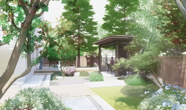 別墅庭院設(shè)計(jì)效果圖