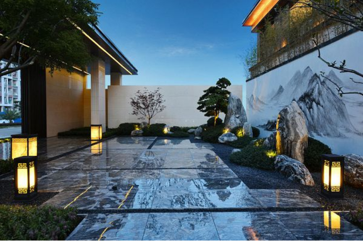 別墅庭院設(shè)計,新中式庭院