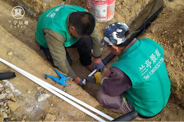 蘭亭景觀高標(biāo)準(zhǔn)庭院給水設(shè)計(jì)的施工要求和工藝要求