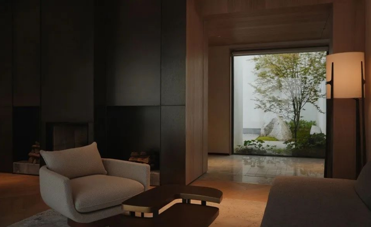 中國式庭院，賞花觀魚、喝茶看書、好享受！